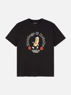 Homme Primark Hauts Et T-Shirts|T-shirt à Imprimé Hot-dog