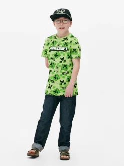 Enfant Primark Hauts Et T-Shirts|T-shirt à Imprimé Minecraft Creeper