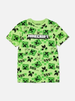 Enfant Primark Hauts Et T-Shirts|T-shirt à Imprimé Minecraft Creeper