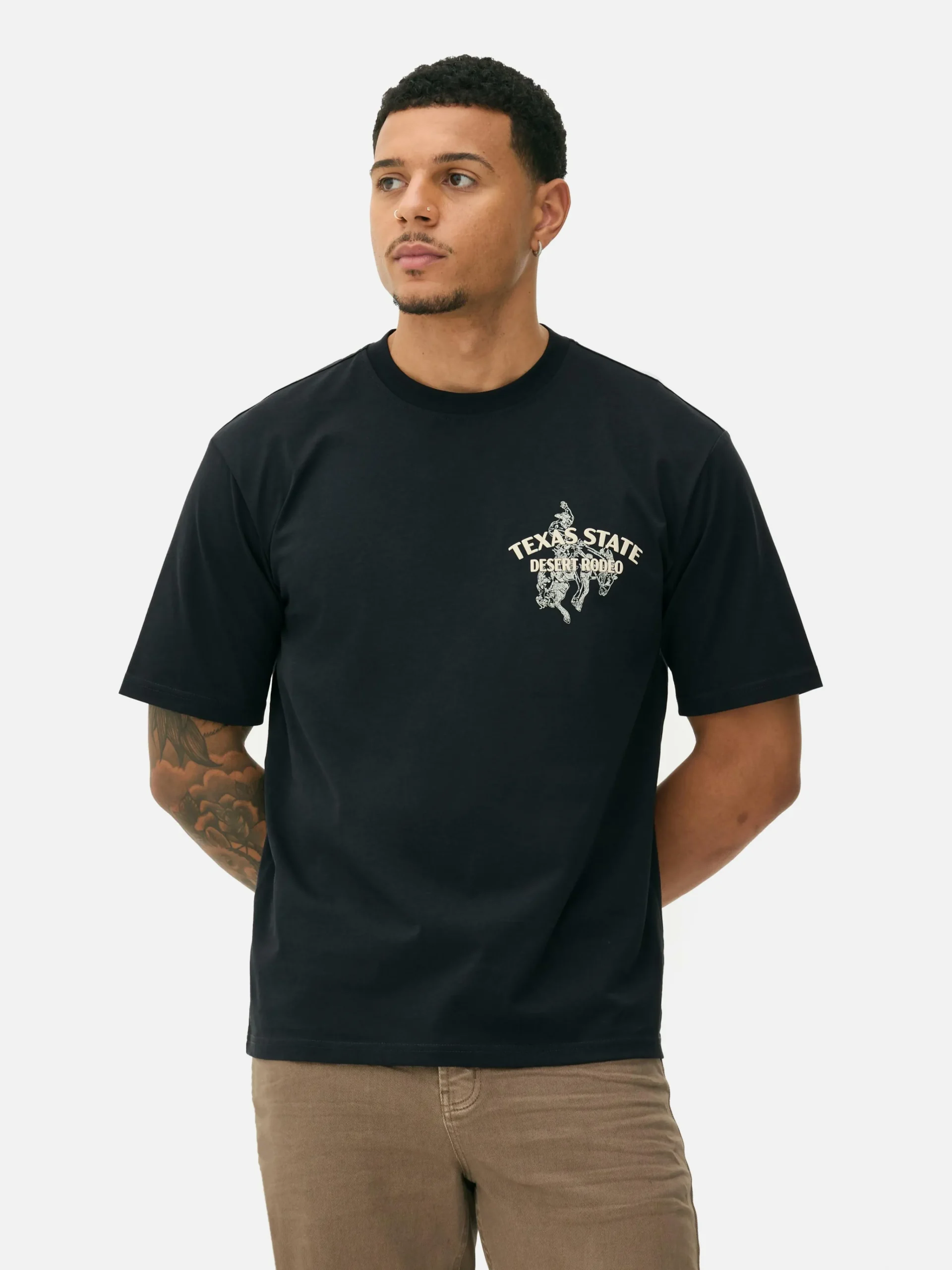Homme Primark Hauts Et T-Shirts|T-shirt à Imprimé Rodéo