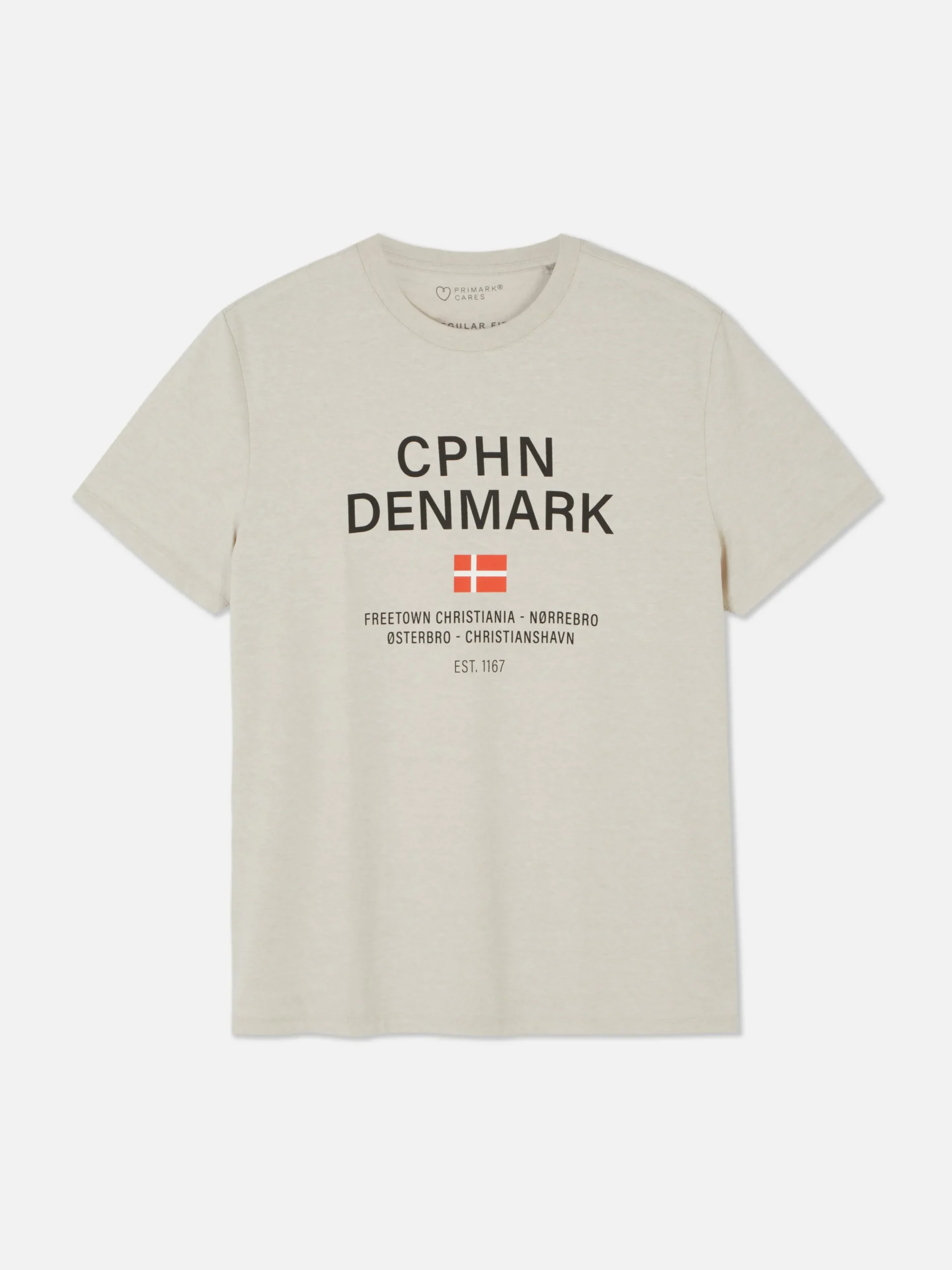 Homme Primark Hauts Et T-Shirts|T-shirt à Manches Courtes Copenhague