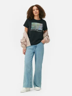 Femme Primark Hauts Et T-Shirts|T-shirt à Manches Courtes Claude Monet