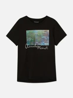 Femme Primark Hauts Et T-Shirts|T-shirt à Manches Courtes Claude Monet
