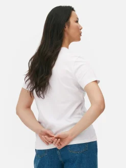 Femme Primark Hauts Et T-Shirts|T-shirt à Manches Courtes En Coton