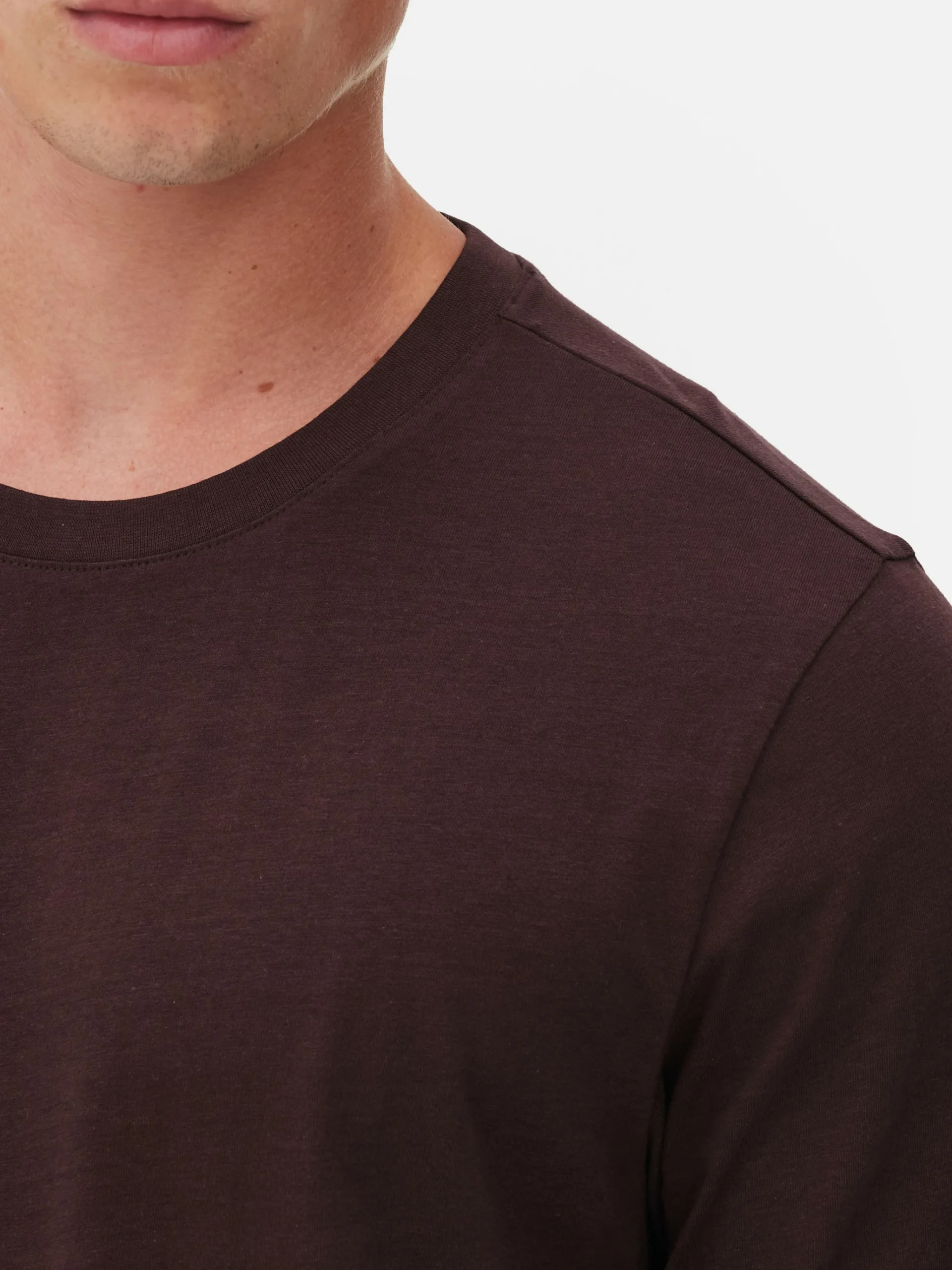 Homme Primark Hauts Et T-Shirts|T-shirt à Manches Longues En Coton