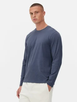 Homme Primark Hauts Et T-Shirts|T-shirt à Manches Longues En Coton