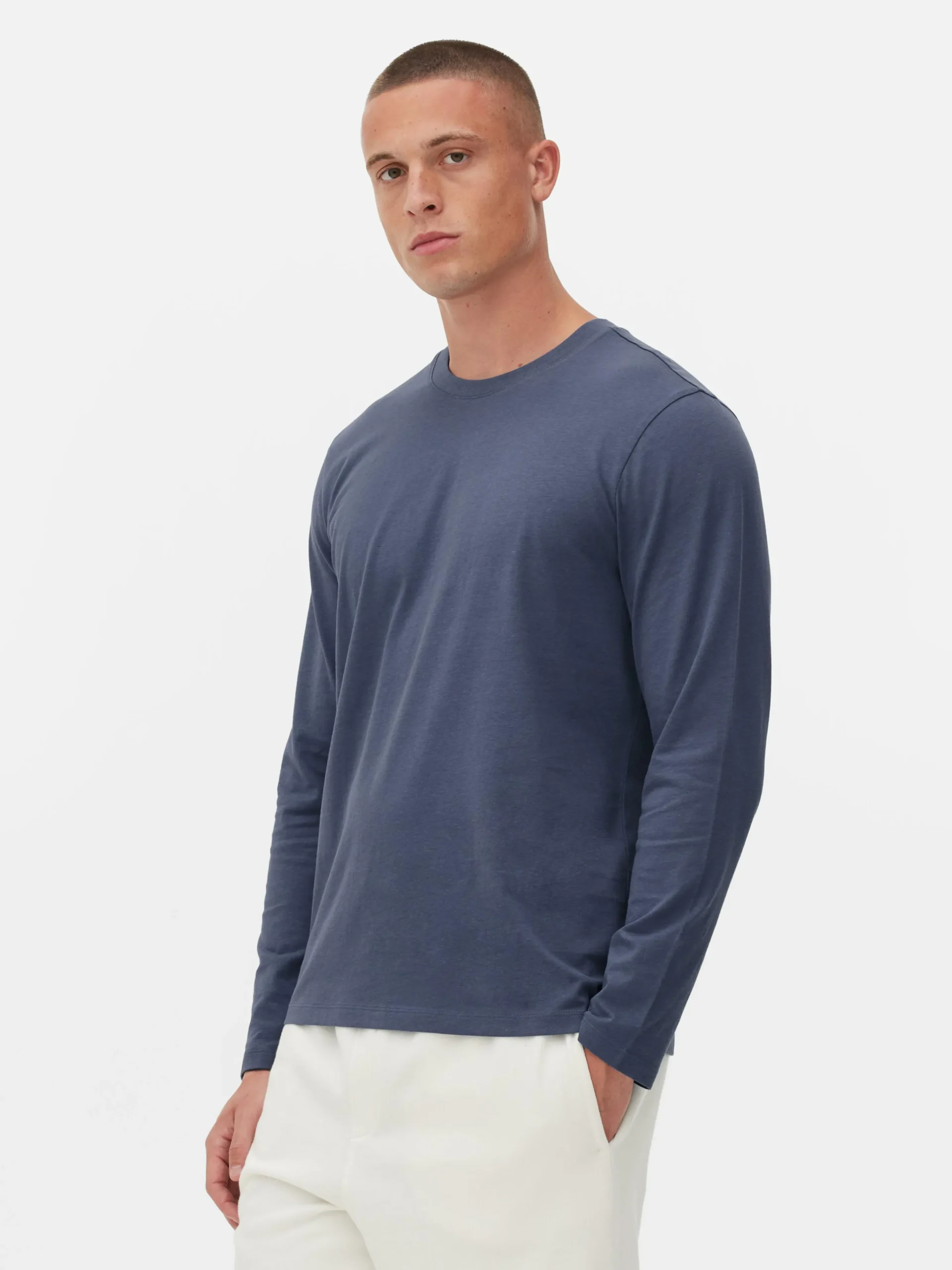 Homme Primark Hauts Et T-Shirts|T-shirt à Manches Longues En Coton