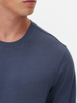 Homme Primark Hauts Et T-Shirts|T-shirt à Manches Longues En Coton