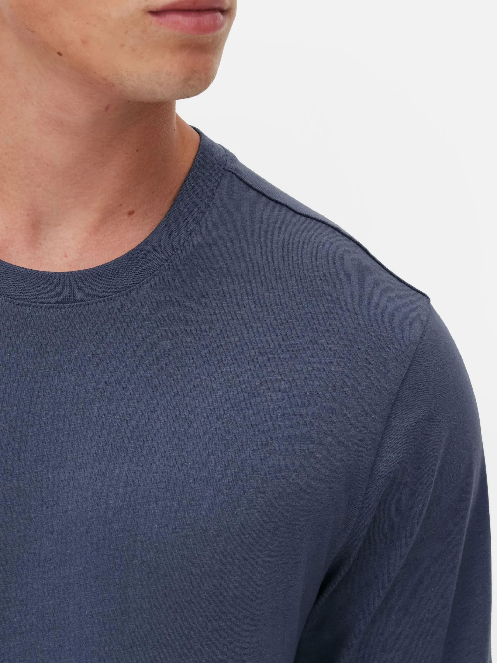 Homme Primark Hauts Et T-Shirts|T-shirt à Manches Longues En Coton