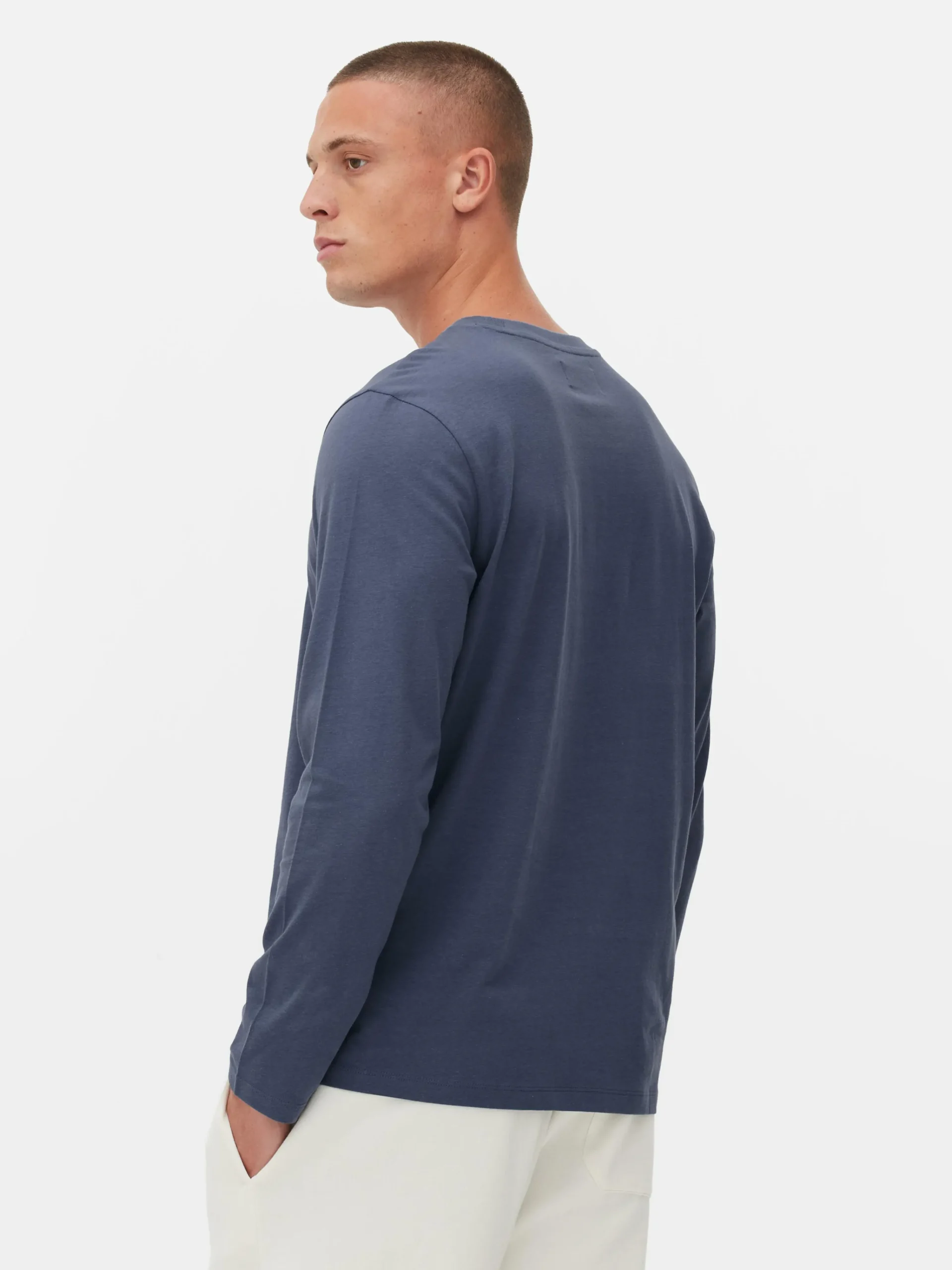 Homme Primark Hauts Et T-Shirts|T-shirt à Manches Longues En Coton