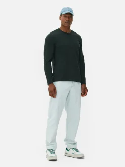 Homme Primark Hauts Et T-Shirts|T-shirt à Manches Longues En Coton