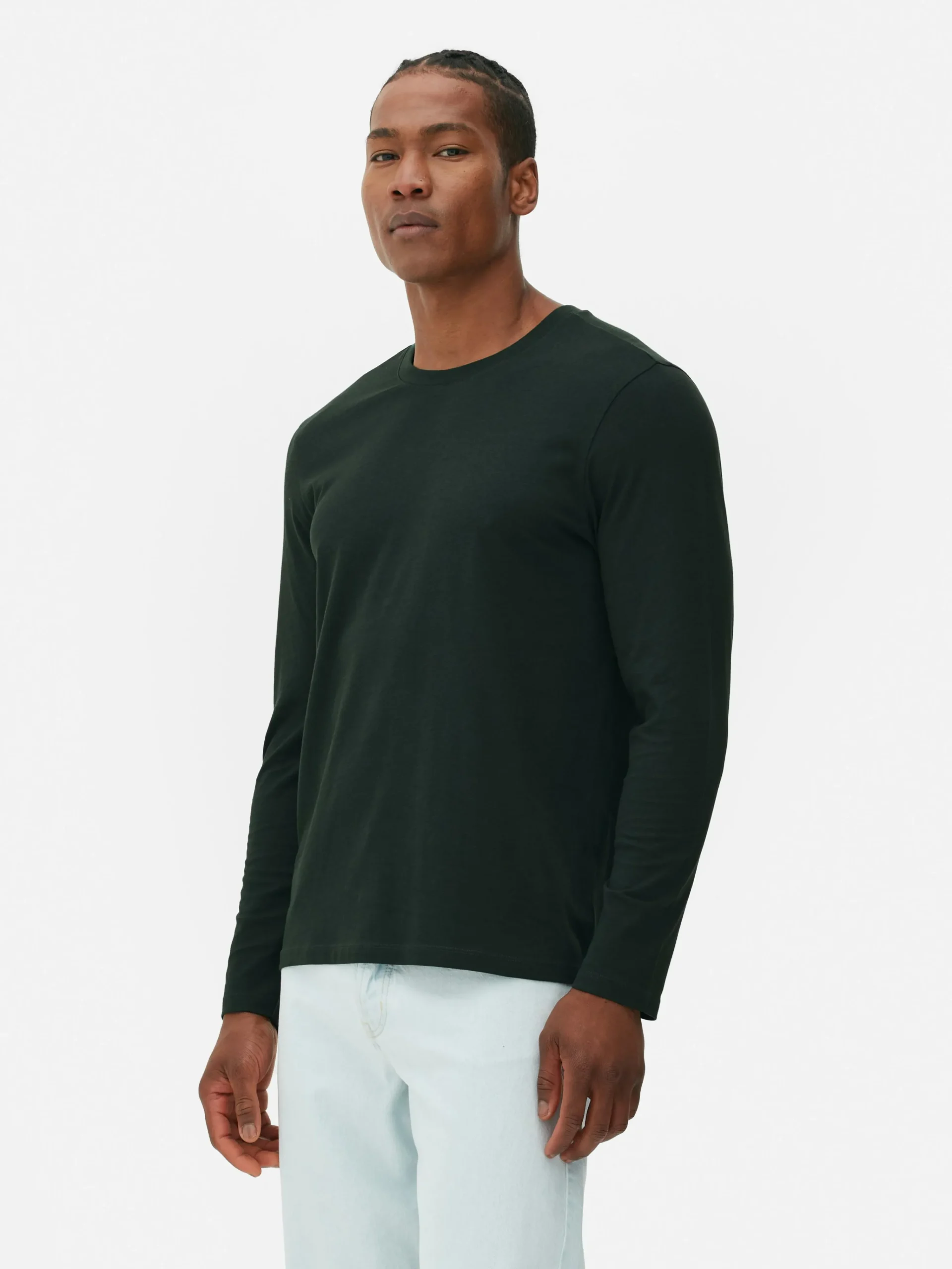 Homme Primark Hauts Et T-Shirts|T-shirt à Manches Longues En Coton