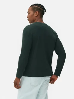 Homme Primark Hauts Et T-Shirts|T-shirt à Manches Longues En Coton