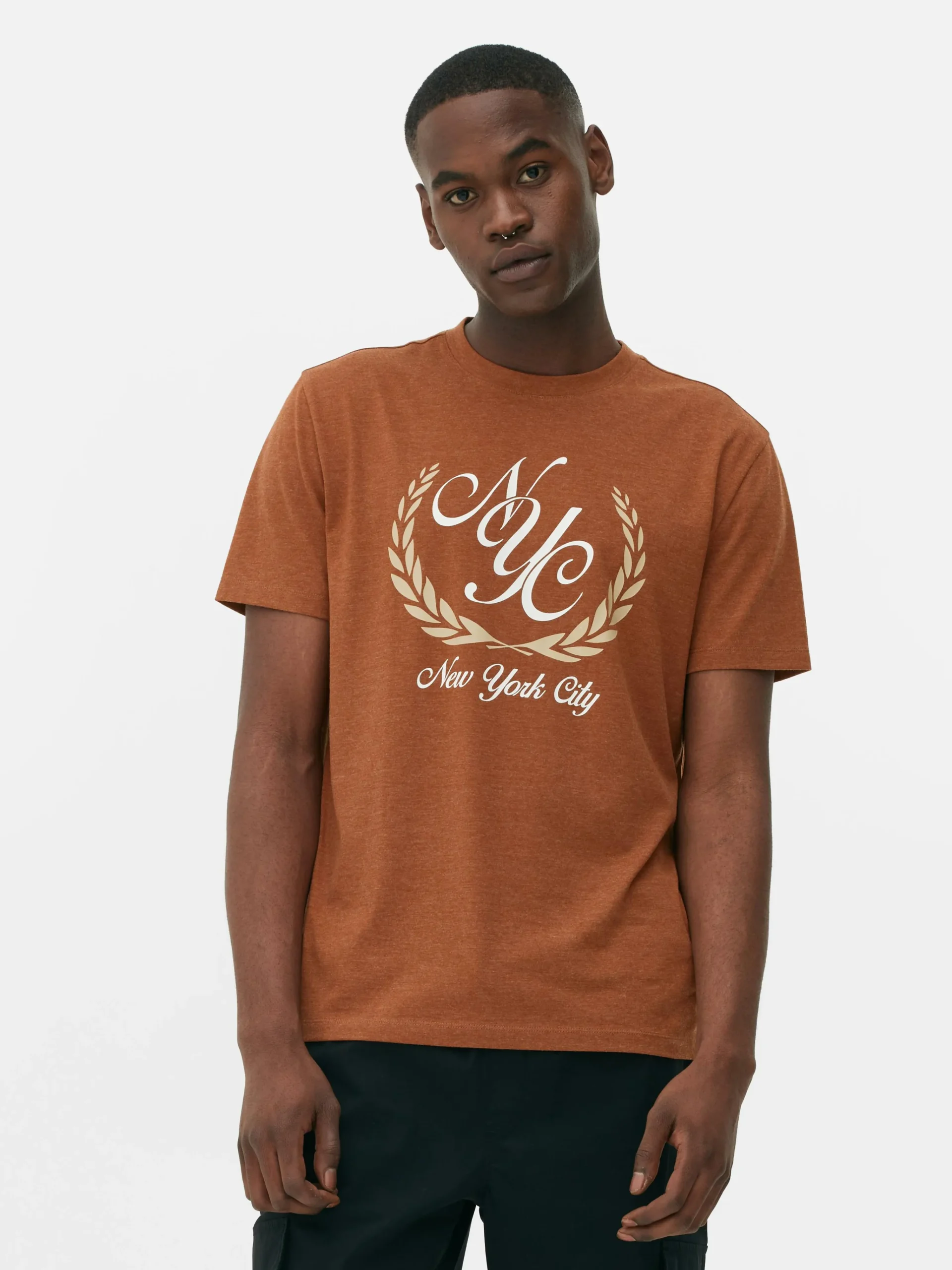 Homme Primark Hauts Et T-Shirts|T-shirt à Motif Armoiries New York City