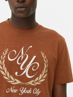 Homme Primark Hauts Et T-Shirts|T-shirt à Motif Armoiries New York City