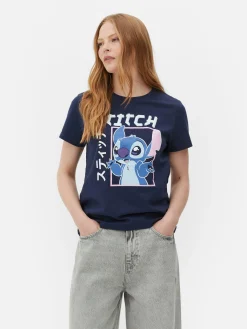 Femme Primark Hauts Et T-Shirts|T-shirt à Motif Style Manga Disney Lilo & Stitch