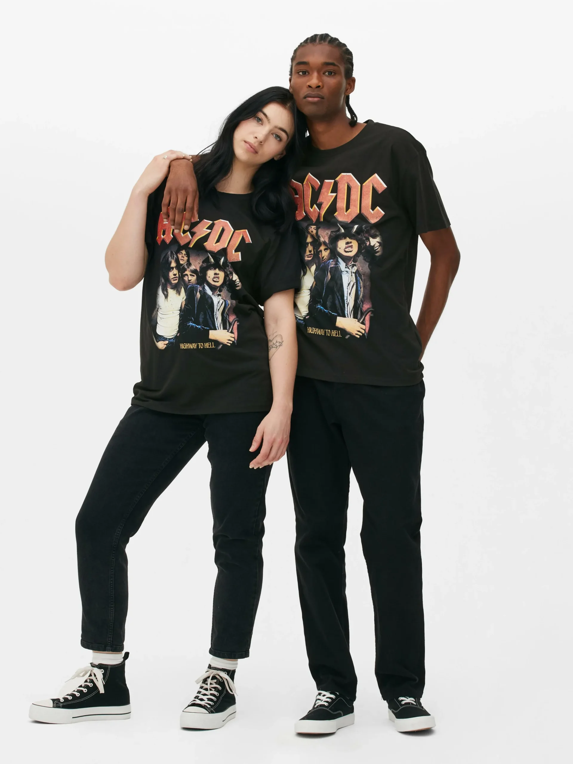 Femme/Homme Primark T-Shirts Et Sweat-Shirts À Motifs|Hauts Et T-Shirts|T-shirt Avec Photo AC/DC