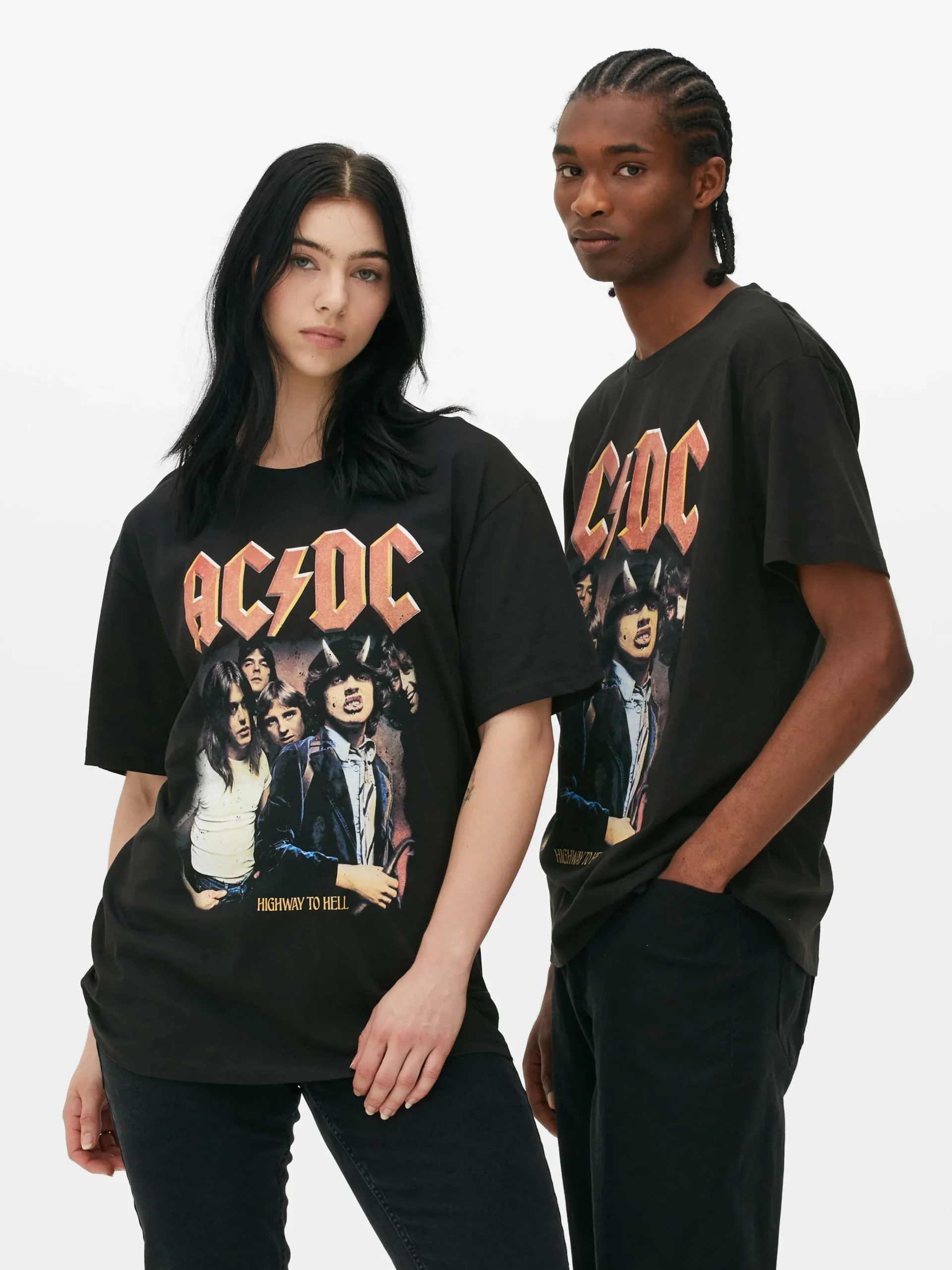 Femme/Homme Primark T-Shirts Et Sweat-Shirts À Motifs|Hauts Et T-Shirts|T-shirt Avec Photo AC/DC