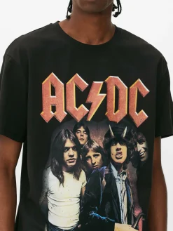 Femme/Homme Primark T-Shirts Et Sweat-Shirts À Motifs|Hauts Et T-Shirts|T-shirt Avec Photo AC/DC