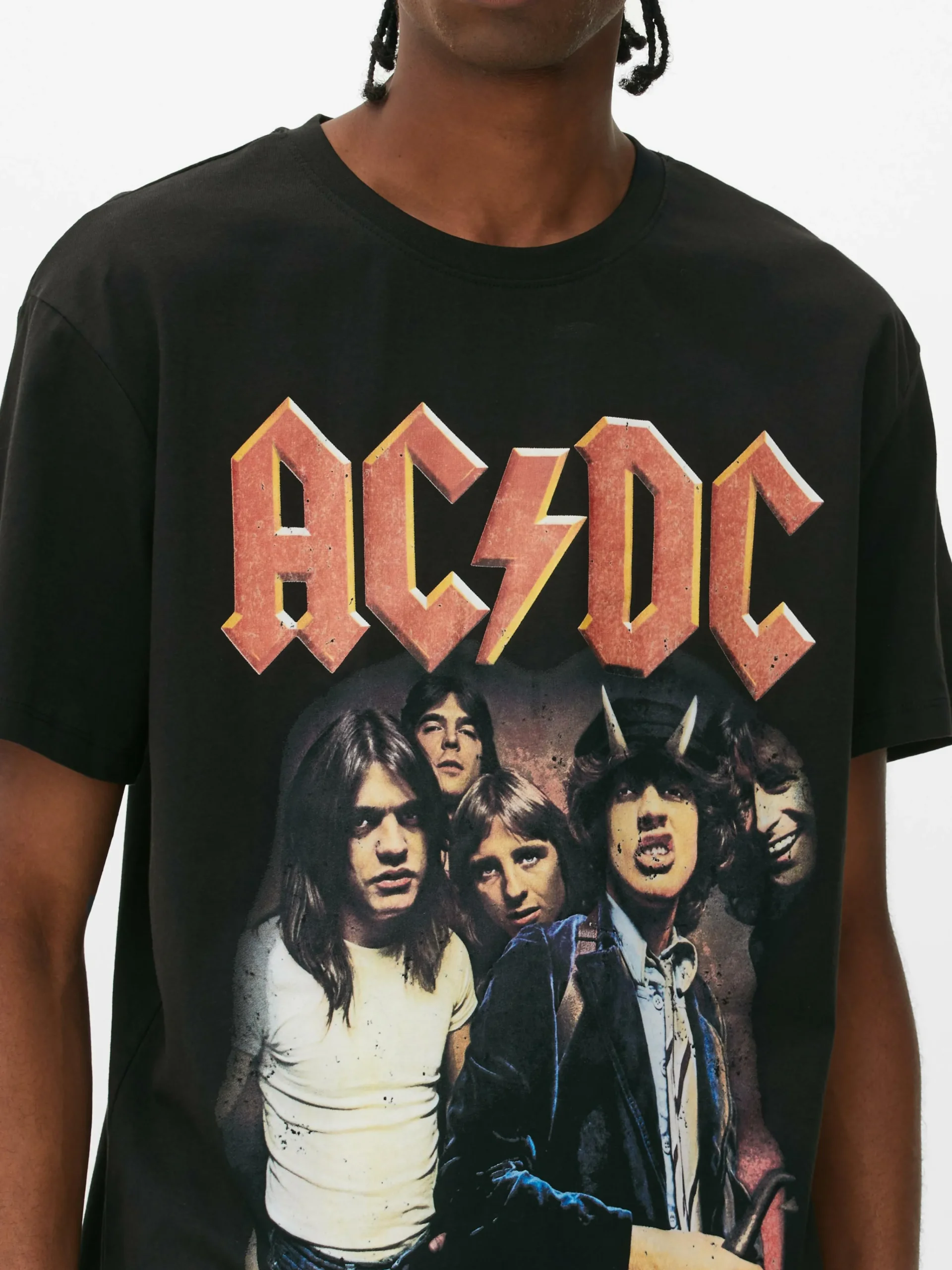 Femme/Homme Primark T-Shirts Et Sweat-Shirts À Motifs|Hauts Et T-Shirts|T-shirt Avec Photo AC/DC