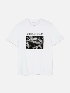 Homme Primark Hauts Et T-Shirts|T-shirt Avec Photographie Carrefour De Shibuya
