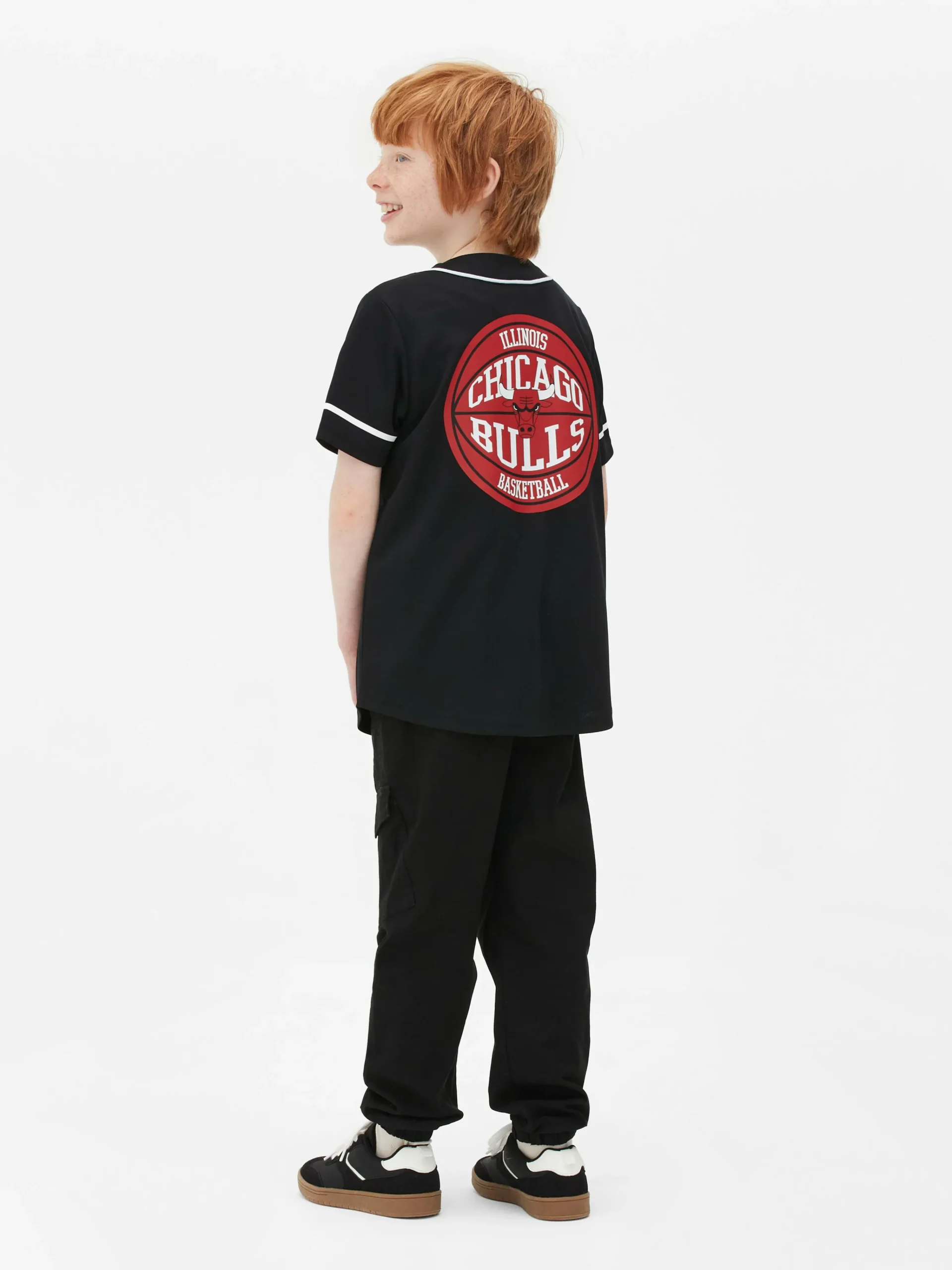 Enfant Primark Hauts Et T-Shirts|T-shirt Boutonné NBA Chicago Bulls