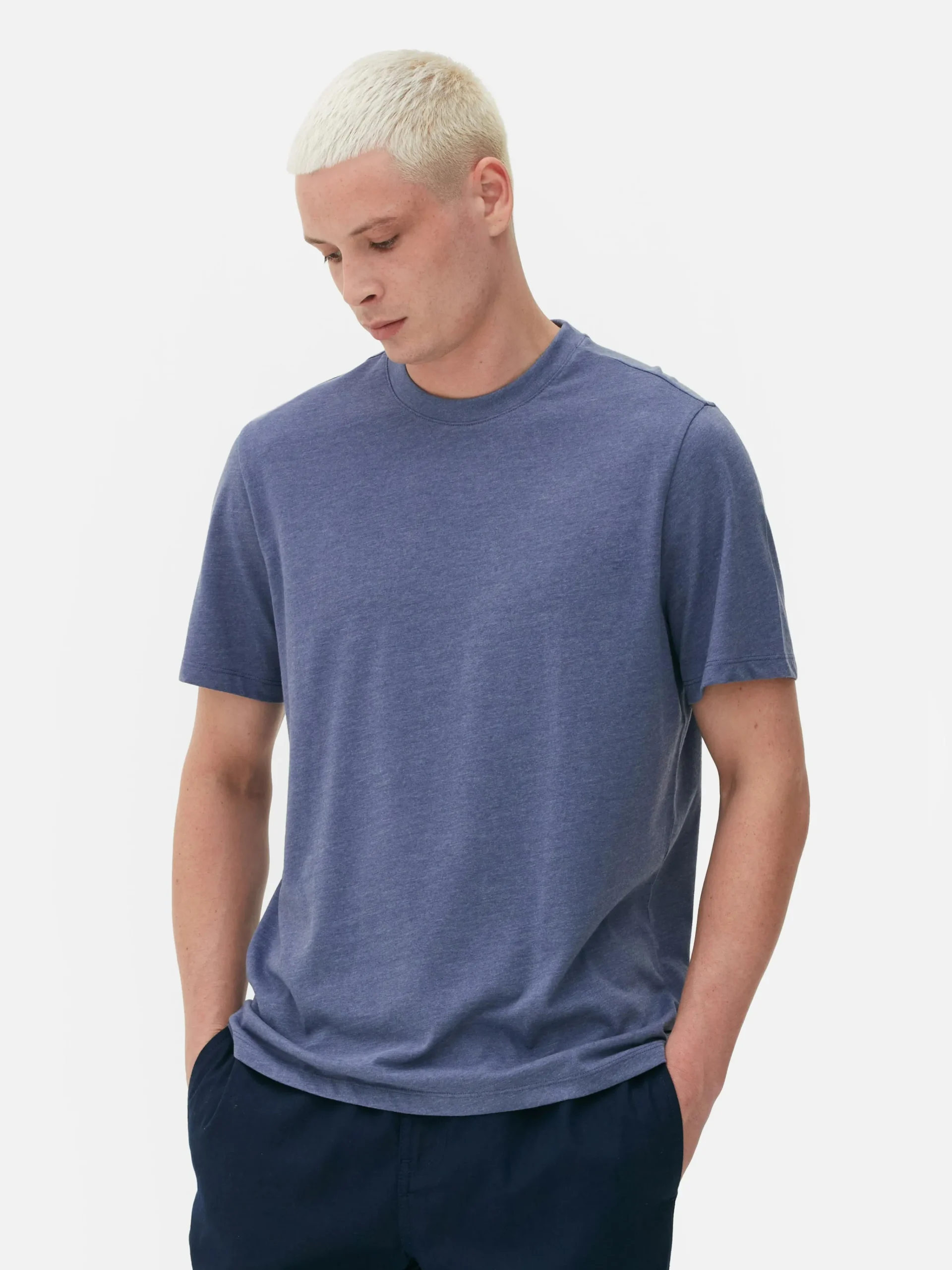 Homme Primark Hauts Et T-Shirts|T-shirt Chiné Coupe Regular