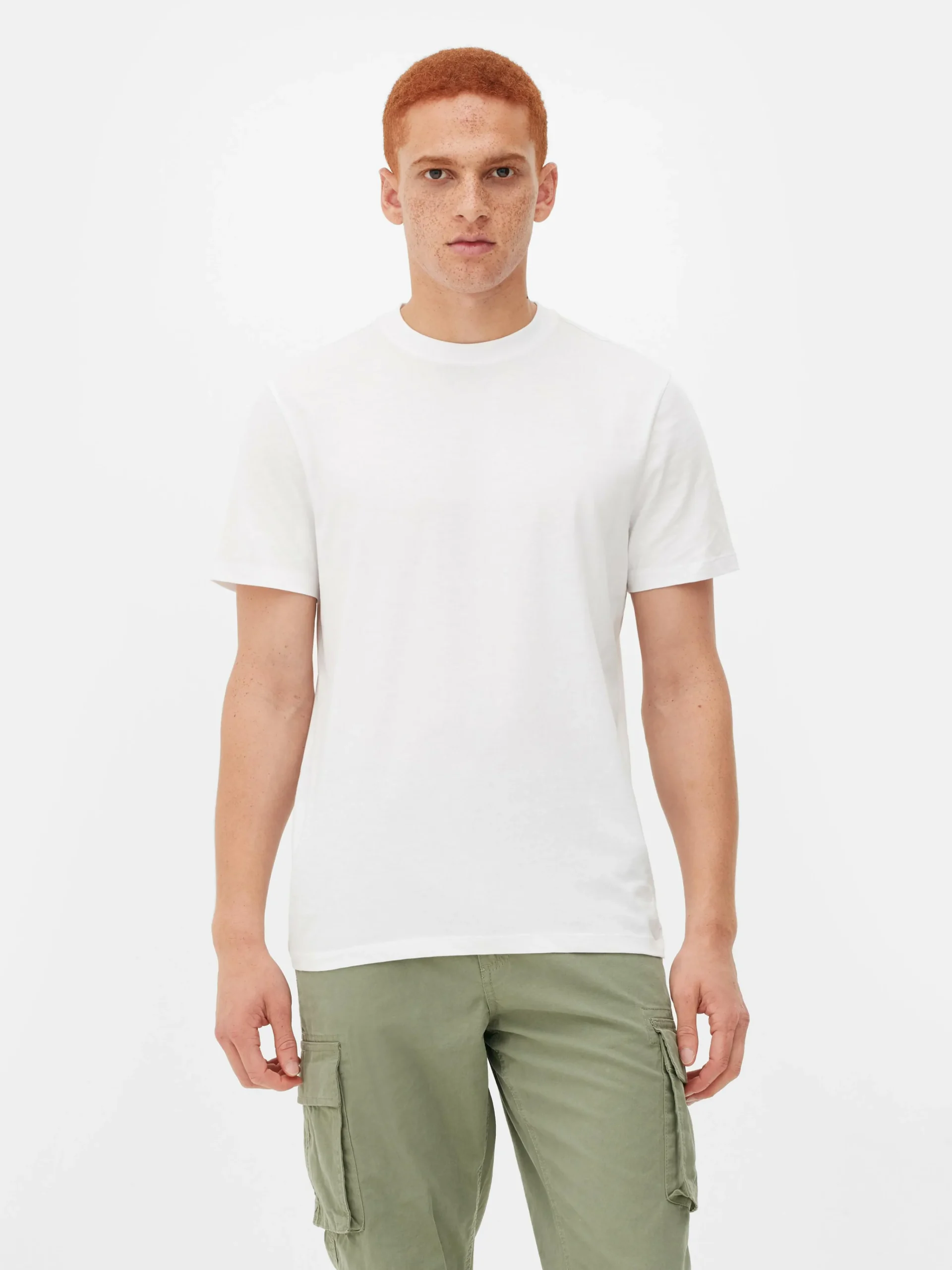 Homme Primark Hauts Et T-Shirts|T-shirt Col Ras-du-cou Coupe Regular