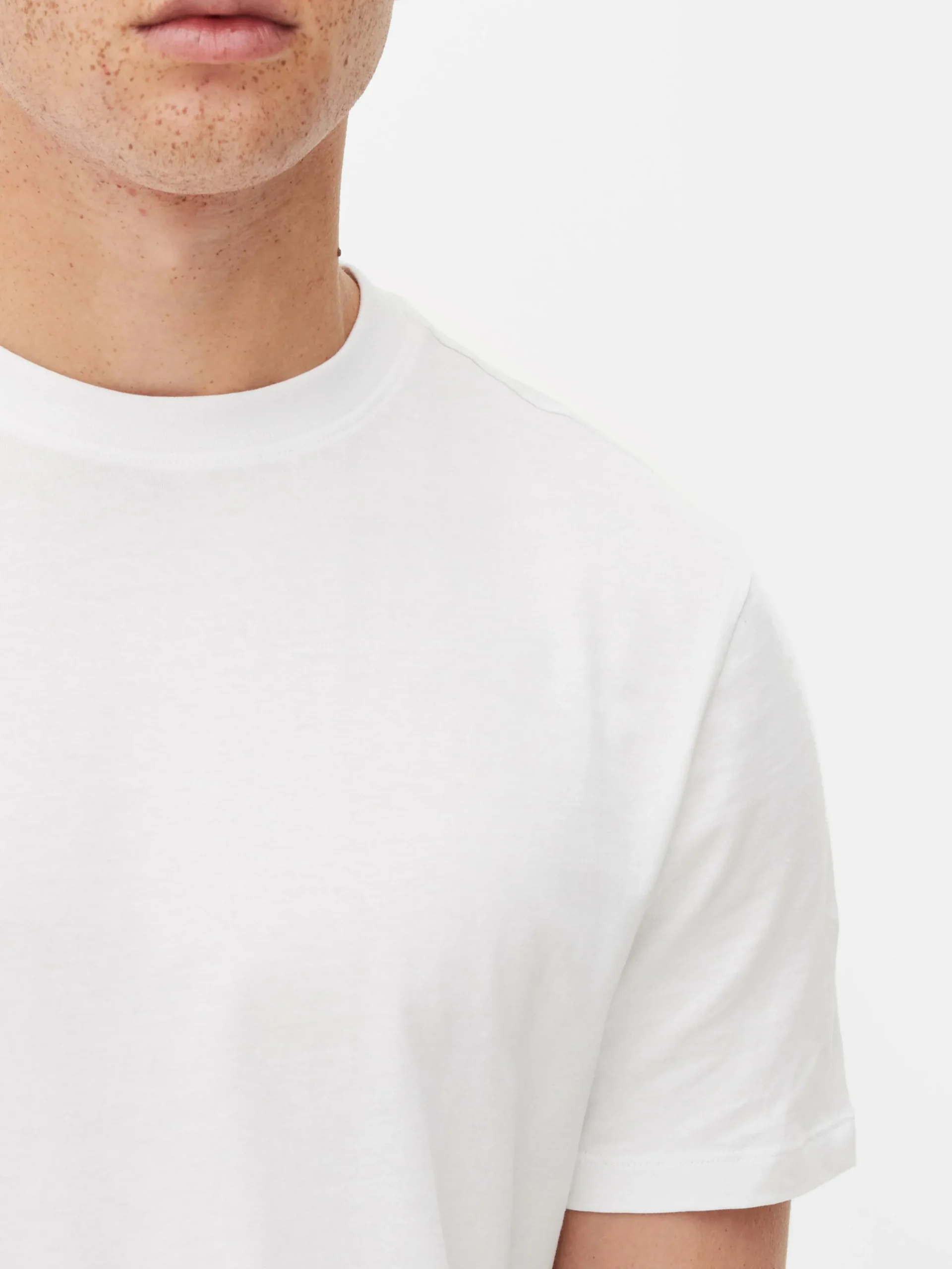 Homme Primark Hauts Et T-Shirts|T-shirt Col Ras-du-cou Coupe Regular