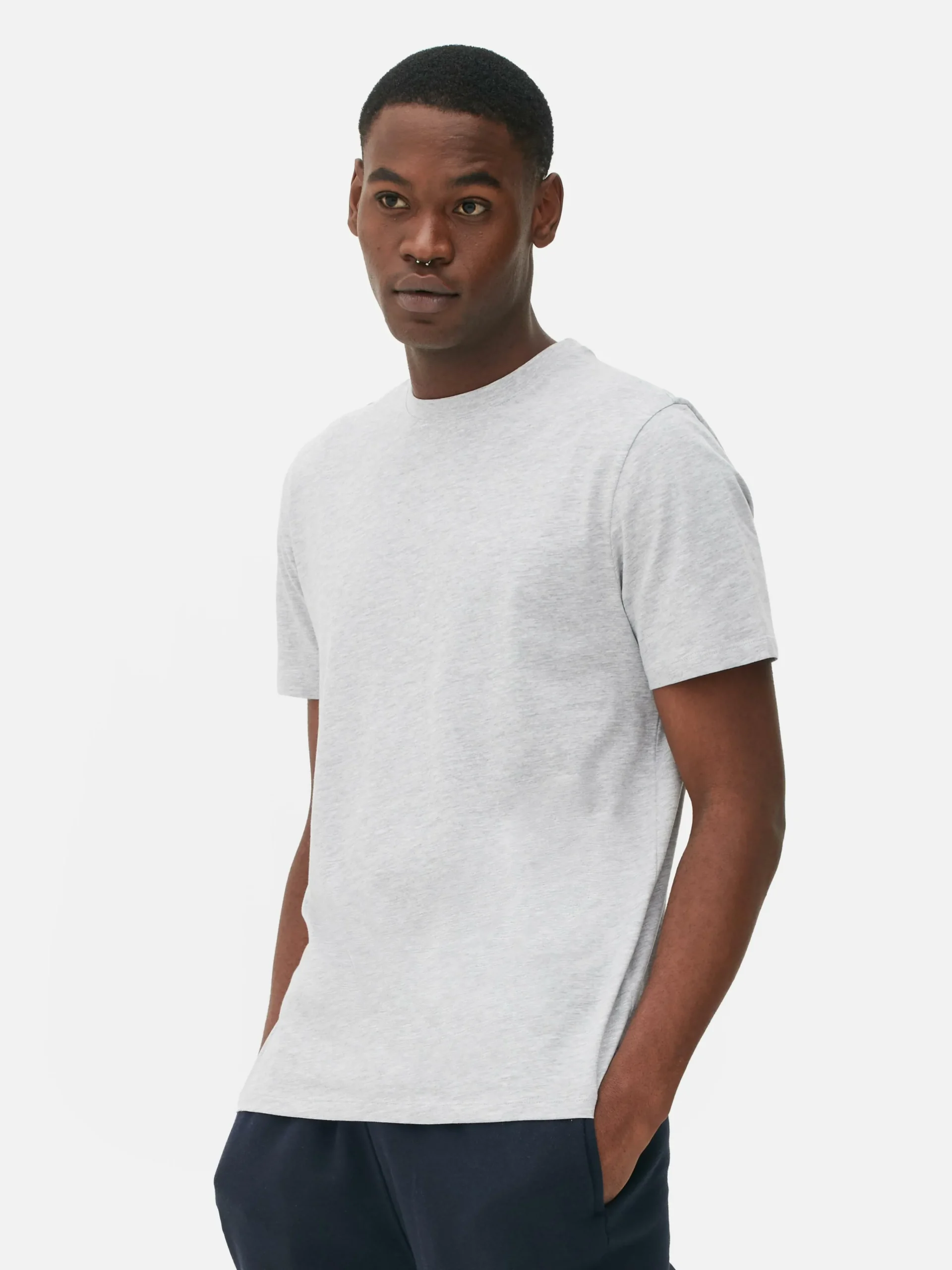 Homme Primark Hauts Et T-Shirts|T-shirt Coupe Regular Chiné