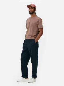 Homme Primark Hauts Et T-Shirts|T-shirt Coupe Slim à Manches Courtes