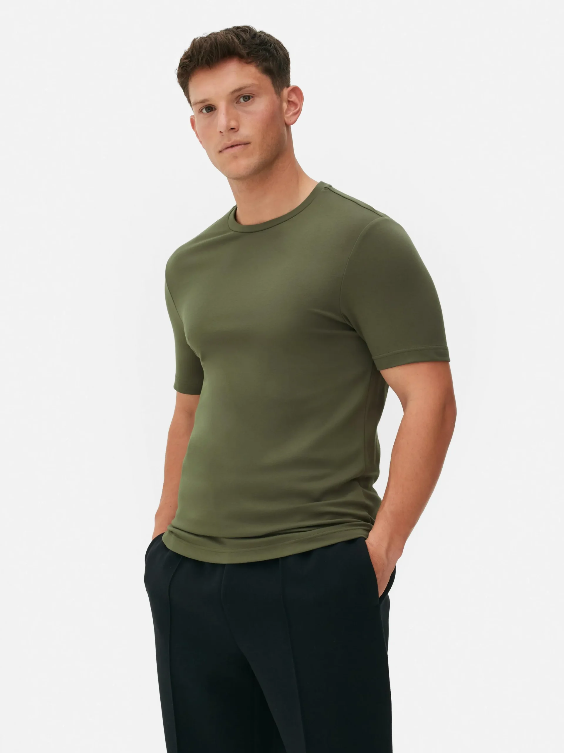 Homme Primark Hauts Et T-Shirts|T-shirt Coupe Slim Kem