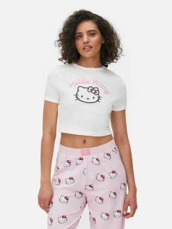 Femme Primark Hauts De Pyjama|T-shirt Court De Pyjama Hello Kitty