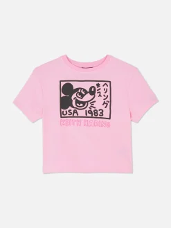 Femme Primark Hauts Et T-Shirts|T-shirt Court Disney Mickey Mouse X Keith Haring