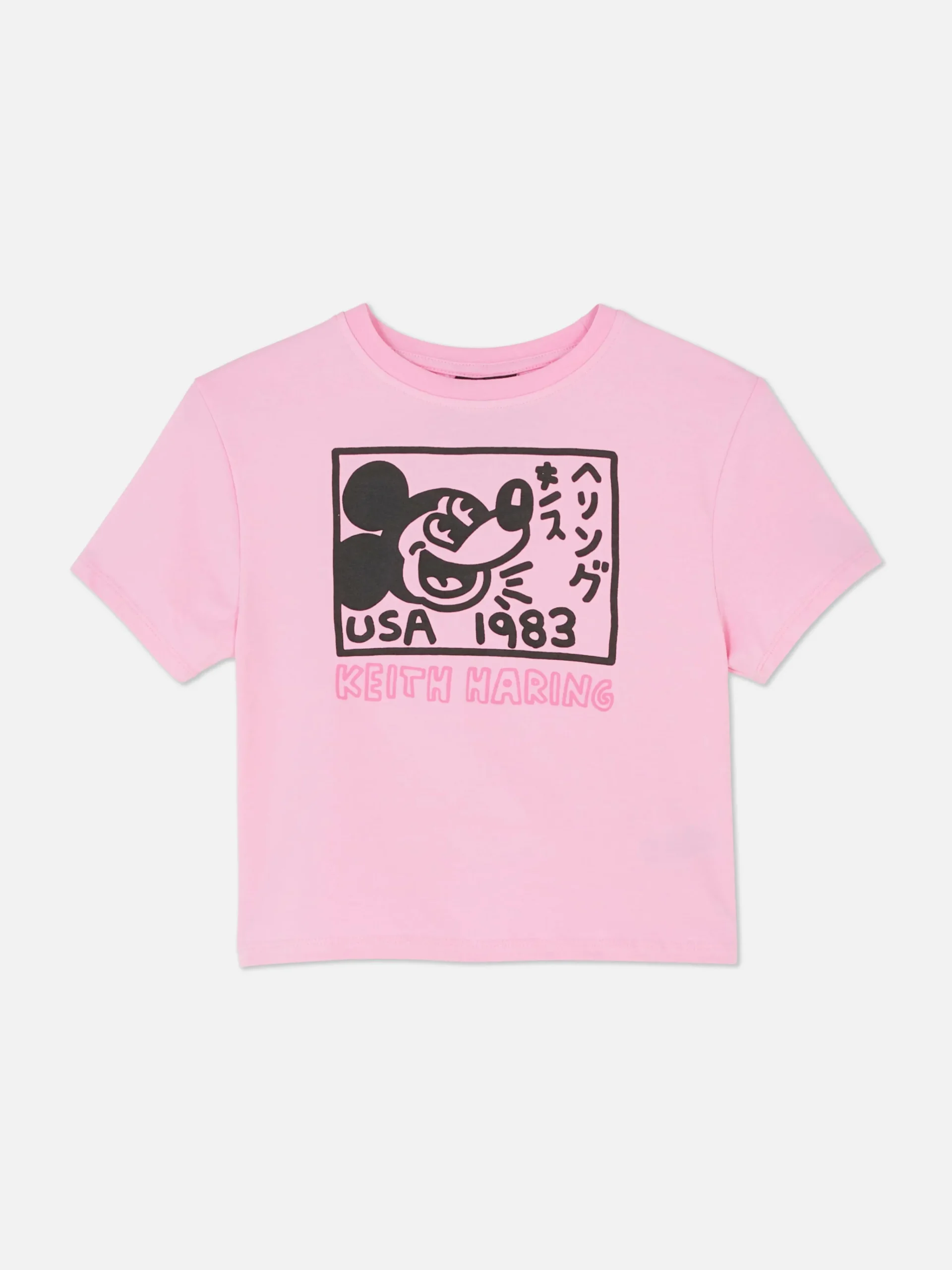 Femme Primark Hauts Et T-Shirts|T-shirt Court Disney Mickey Mouse X Keith Haring