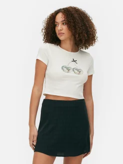 Femme Primark Hauts Et T-Shirts|T-shirt Court Graphique