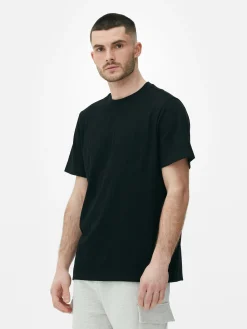 Homme Primark Hauts Et T-Shirts|T-shirt Côtelé à Col Ras-du-cou