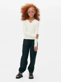 Enfant Primark Hauts Et T-Shirts|T-shirt Côtelé à Encolure Crantée