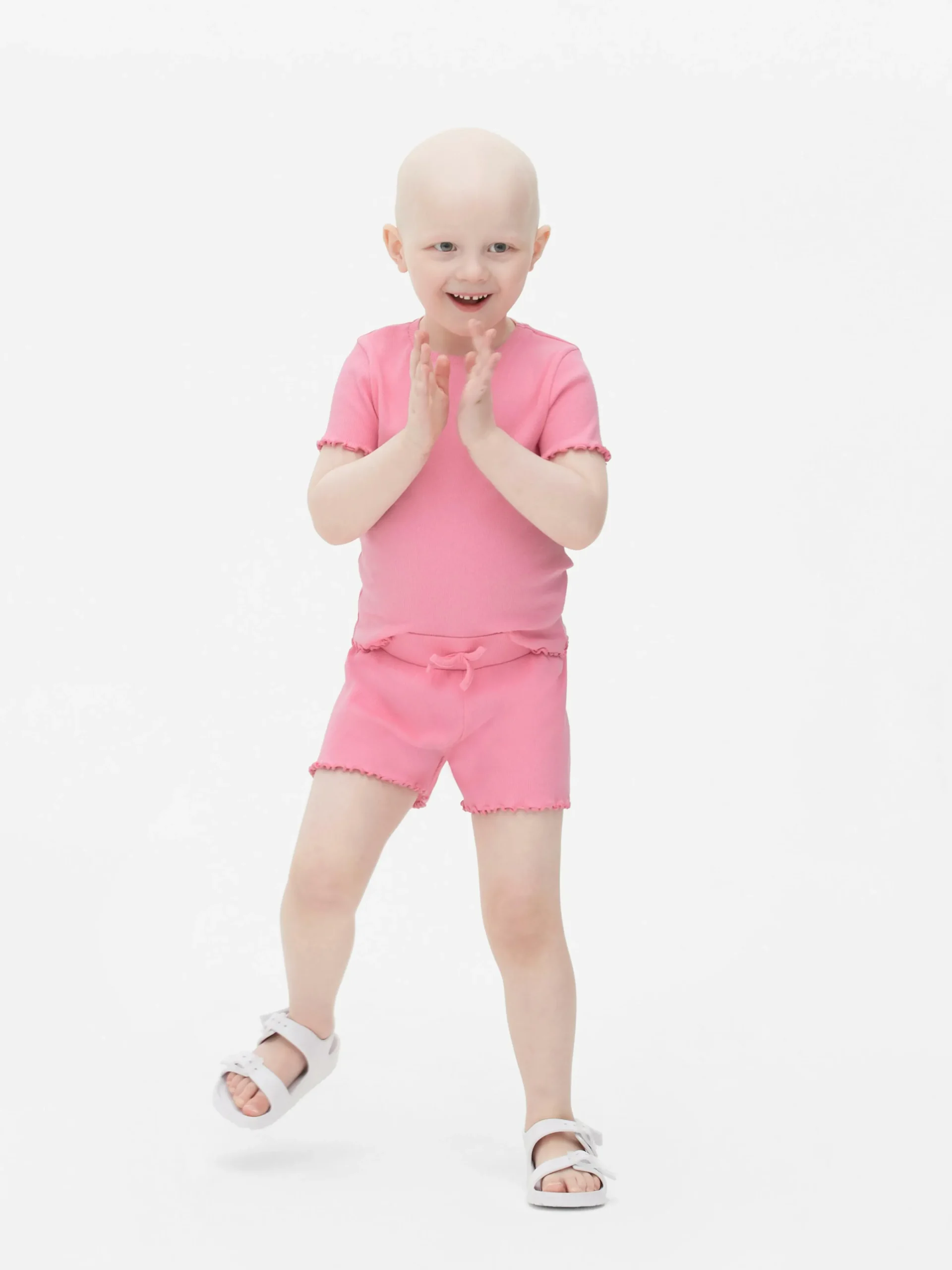 Enfant Primark Hauts Et T-Shirts|T-shirt Côtelé à Finition Festonnée à Coordonner