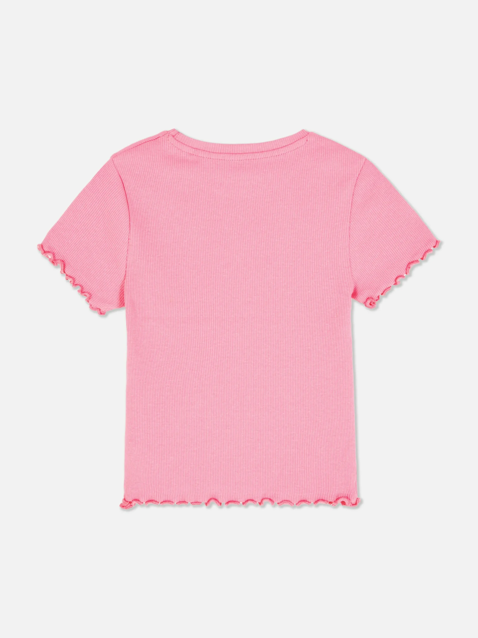 Enfant Primark Hauts Et T-Shirts|T-shirt Côtelé à Finition Festonnée à Coordonner