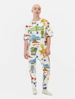 Femme Primark Hauts De Pyjama|T-shirt De Nuit Graphique 1, Rue Sésame