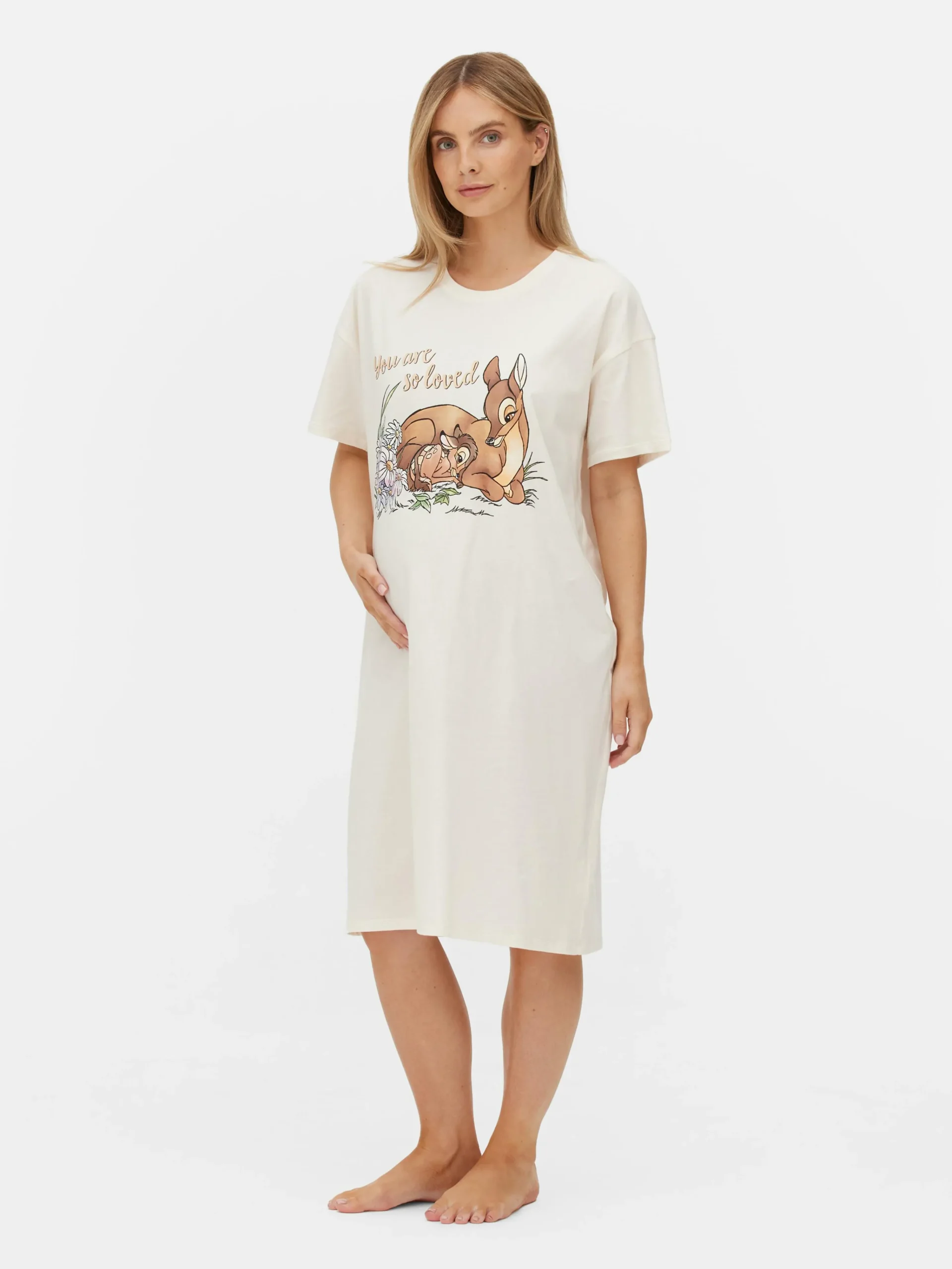Femme Primark Chemises De Nuit Et Nuisettes|T-shirt De Nuit Maternité Disney Bambi