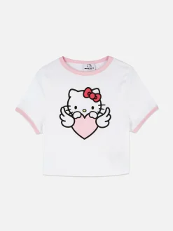 Femme Primark Hauts De Pyjama|T-shirt De Pyjama Côtelé Hello Kitty