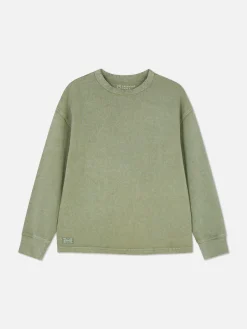 Enfant Primark Hauts Et T-Shirts|T-shirt Délavé à Manches Longues