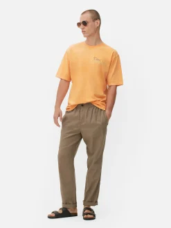 Homme Primark Hauts Et T-Shirts|T-shirt Délavé Citrus Limonada
