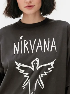 Femme Primark Hauts Et T-Shirts|T-shirt Double épaisseur Nirvana