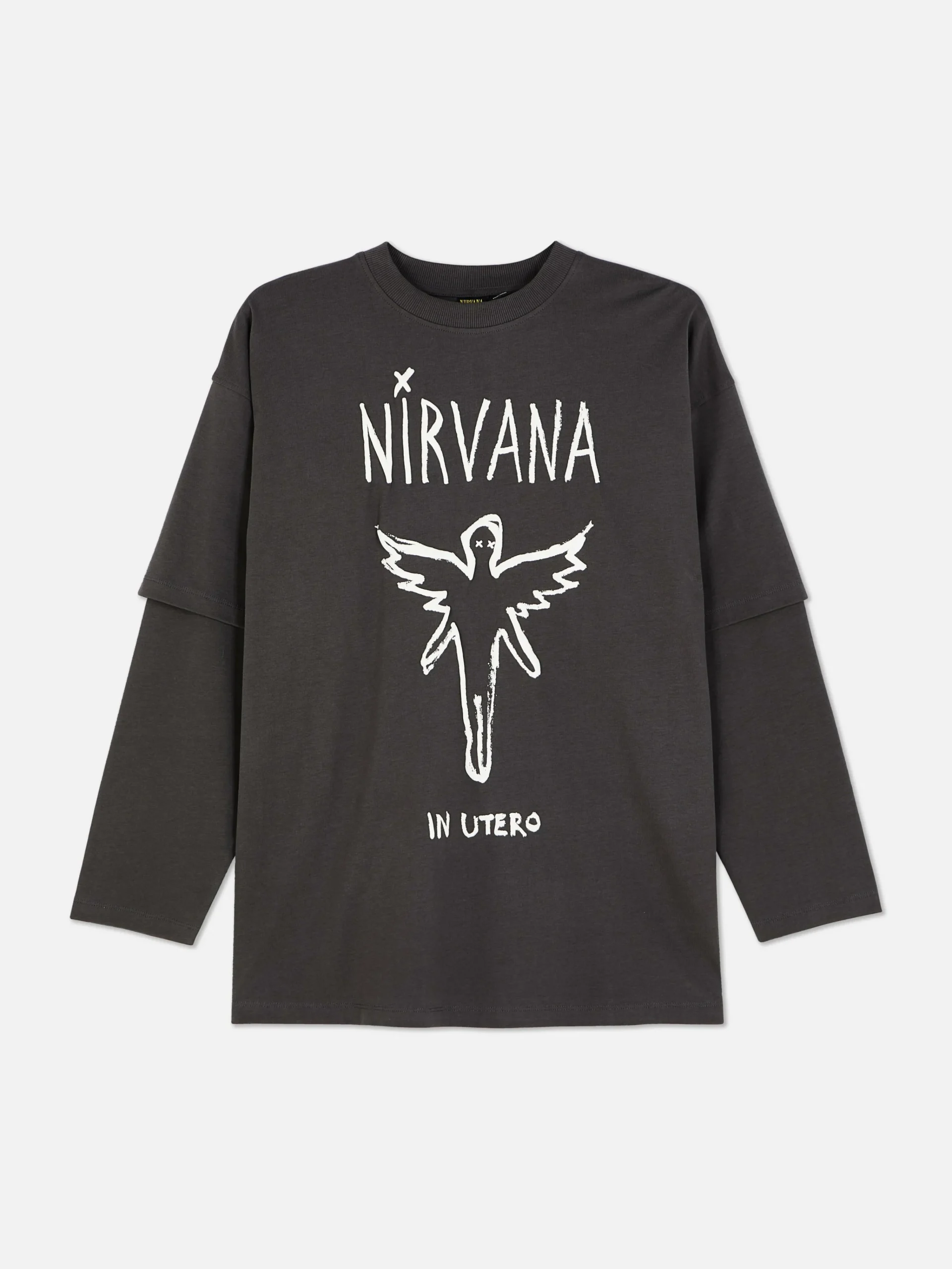 Femme Primark Hauts Et T-Shirts|T-shirt Double épaisseur Nirvana