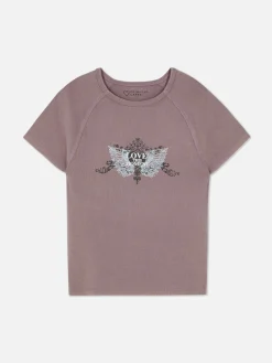 Enfant Primark Hauts Et T-Shirts|T-shirt Effet Délavé à Imprimé Papillons