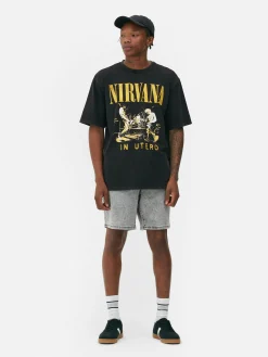 Homme Primark T-Shirts Et Sweat-Shirts À Motifs|Hauts Et T-Shirts|T-shirt Effet Délavé Nirvana