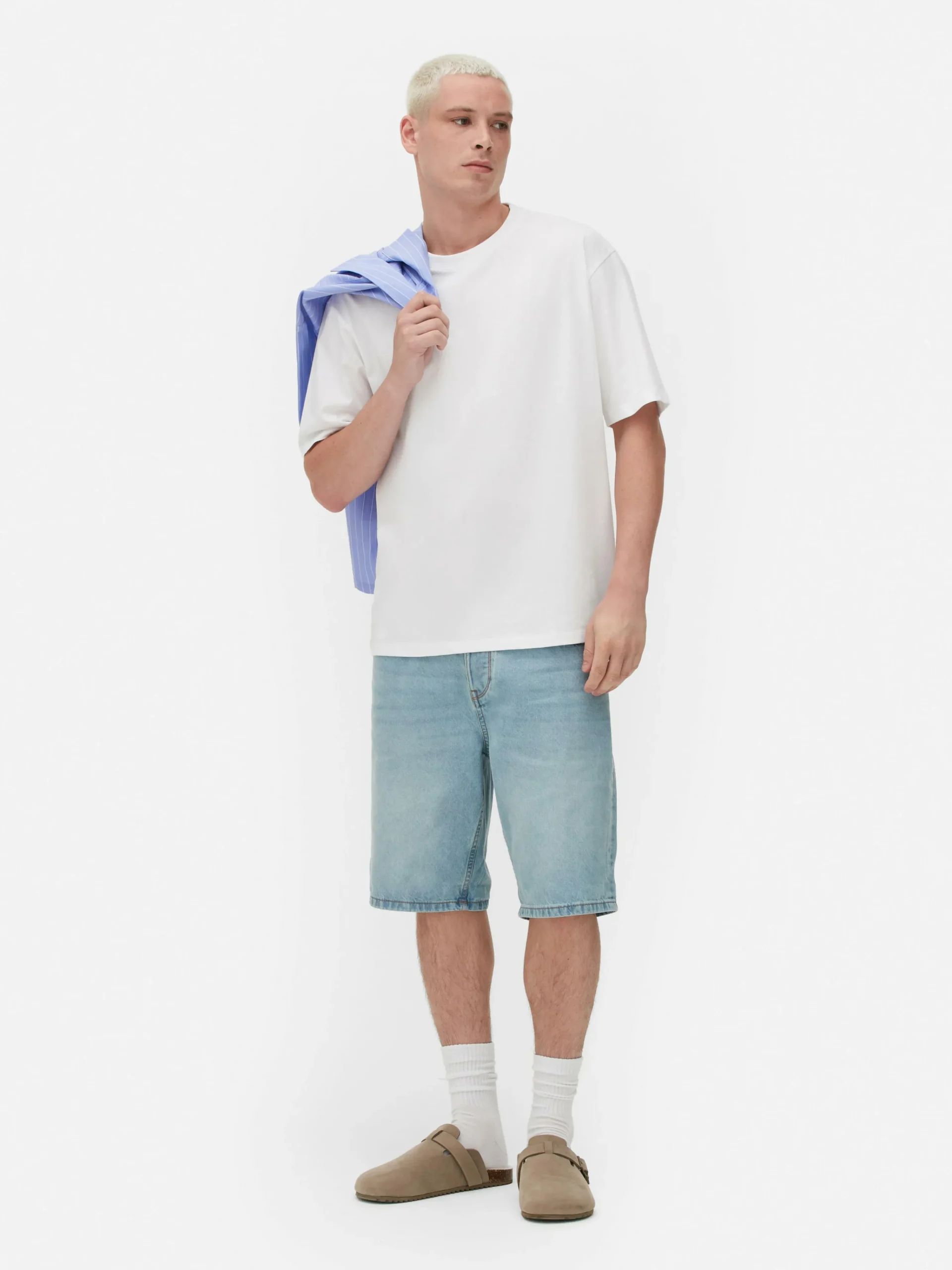 Homme Primark Hauts Et T-Shirts|T-shirt En Coton à Coupe Décontractée